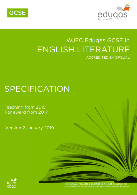 GCSE English Literature Eduqas