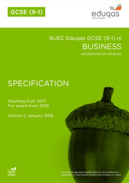 GCSE Business Specification